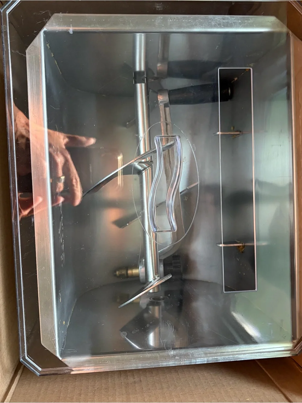 Cabela's Heavy Duty Stainless Steel Meat Mixer with Clear Lid Model #54-1001
